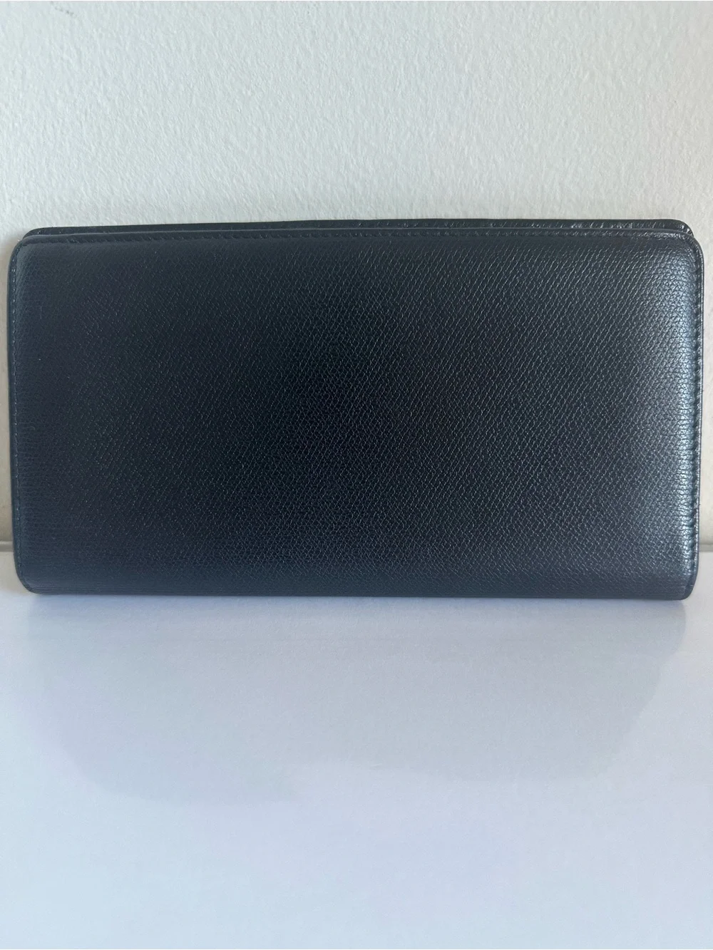 CHANEL Vintage 9-Series Black Caviar Leather CC Long Bifold Wallet